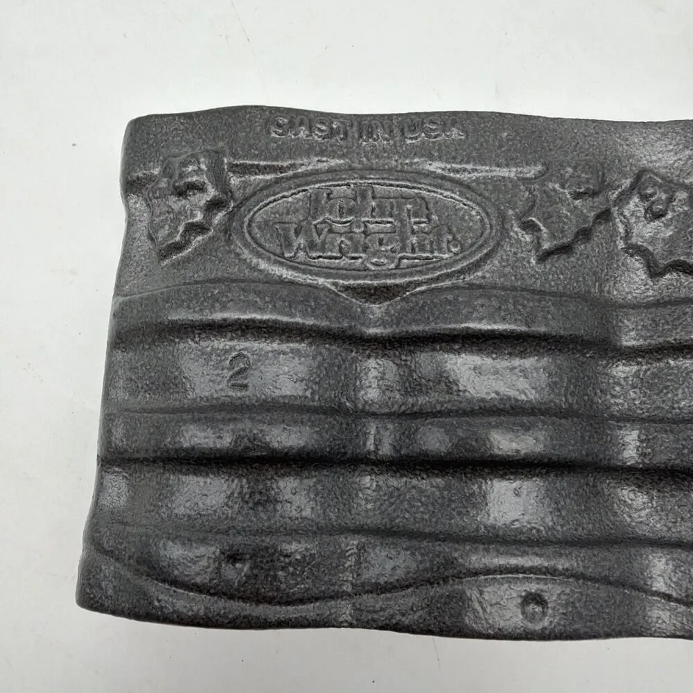 John Wright Cast Iron Candy Mold Christmas Snowman, Angel, Elf, Caroler